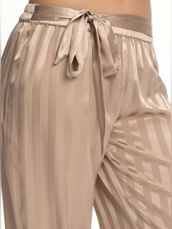 Tahari Other - Satin pink stripe sleep pants sz L